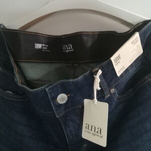 Stretch Waist | a.n.a. Mid-Rise Skinny Jeans | Womens Plus 18W | NWT